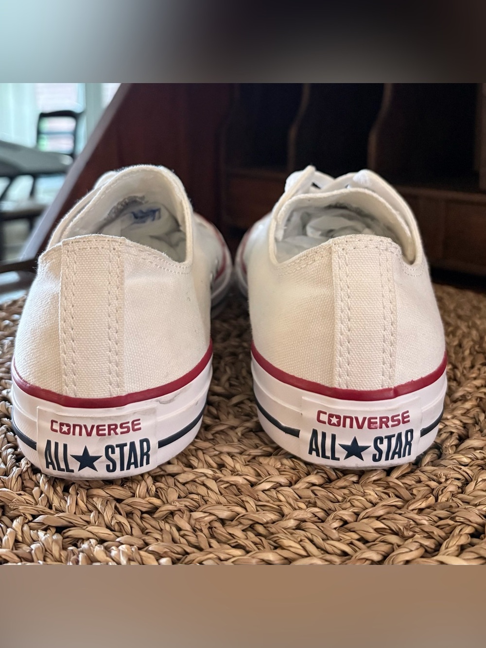 Converse Chuck Taylor All Star Low Top White M7652 Unisex Mens 6.5 Womens 8.5 - Picture 3 of 9